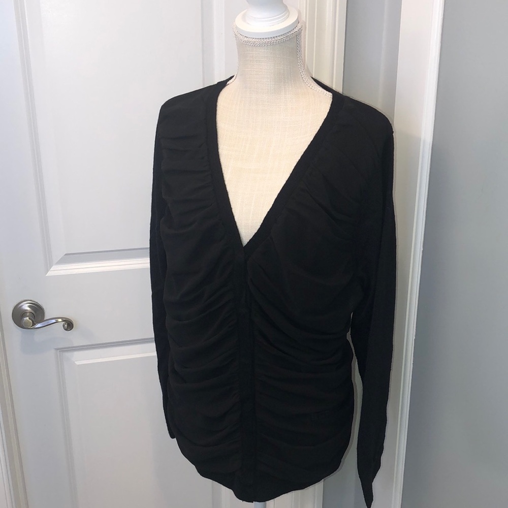 Tahari Women Cadigan Black sz 1X